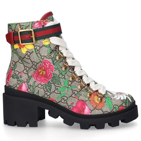 gucci floral boots